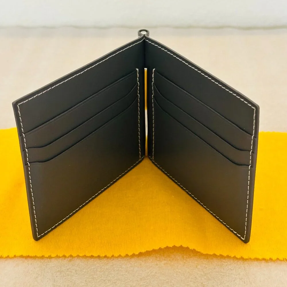 👝 New 👝 100% Authentic Goyard Saint Thomas Bill Fold Money Clip Wallet , Grey